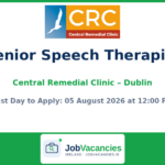 Senior Speech Therapist Jobs Dublin — Central Remedial Clinic