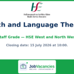 Speech and Language Therapist, Staff Grade — HSE West and North West